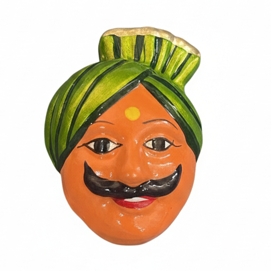 Terracotta Face 01  FRIDGE MAGNET (RANDOM COLOR)