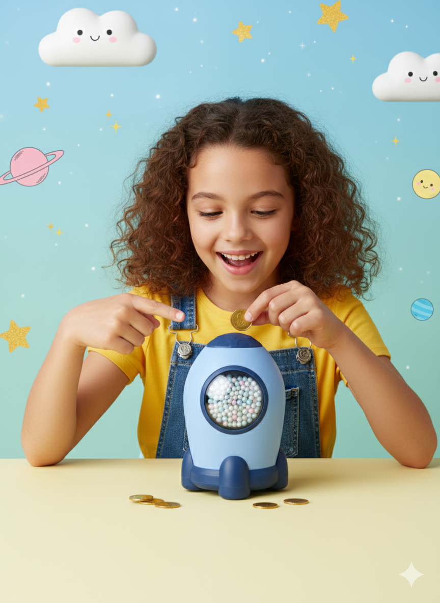 ROCKET PIGGI BANK (RANDOM COLOR)