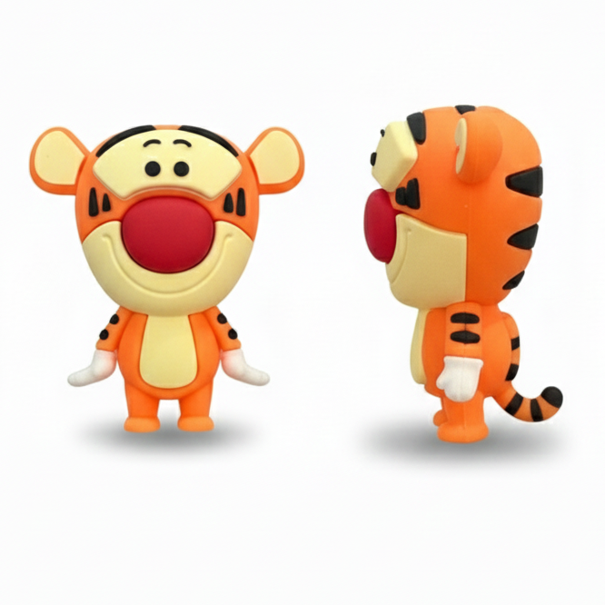 LOONY TIGER  FRIDGE MAGNET