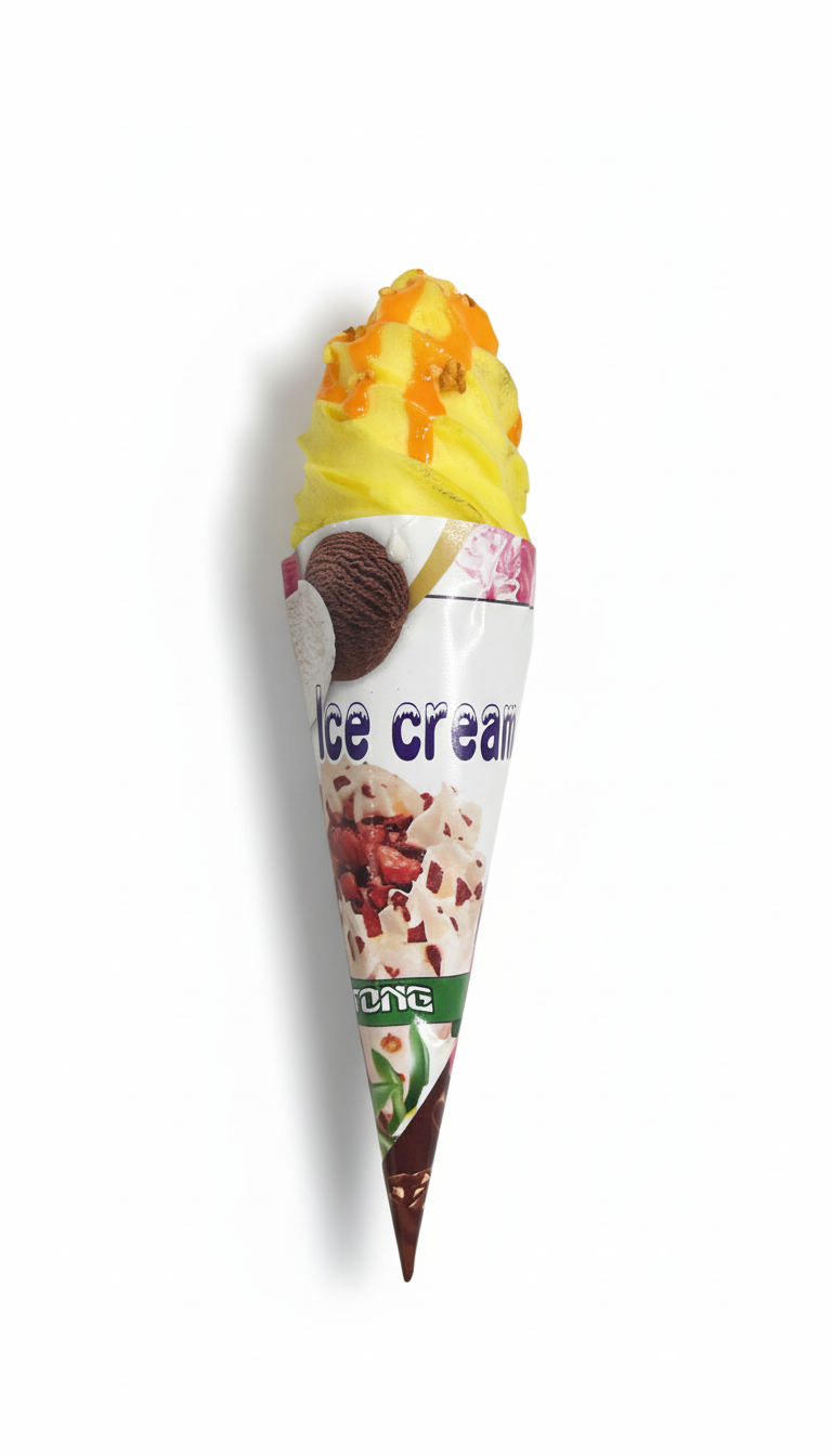 BUTTERSCOTCH ICECREAM CONE FRIDGE MAGNET