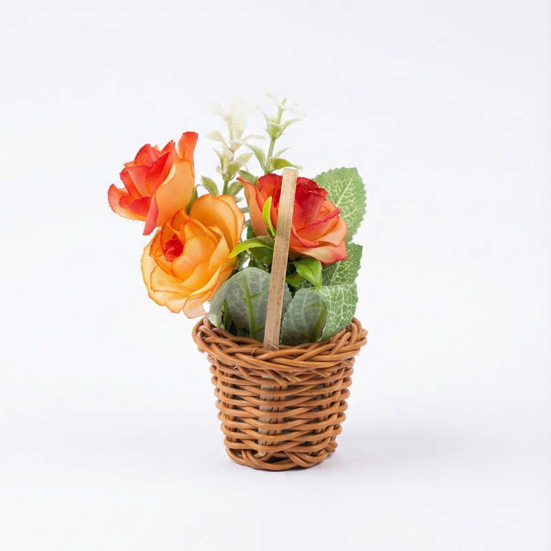 SPRING BLOSSOM BASKET MAGNET