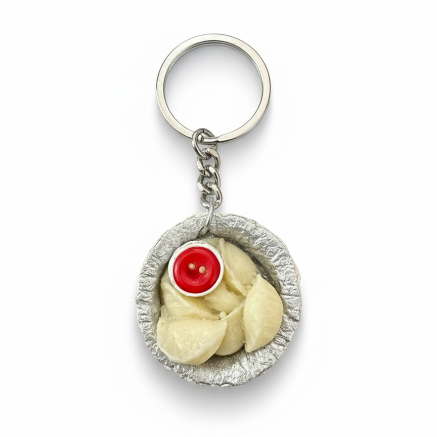 MOMOS FOOD KEYCHAIN