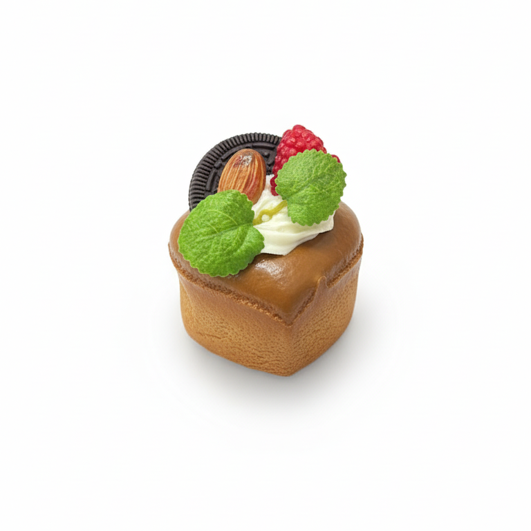 BERRY CHOCOLATE PASTRY FRIDGE  MAGNET