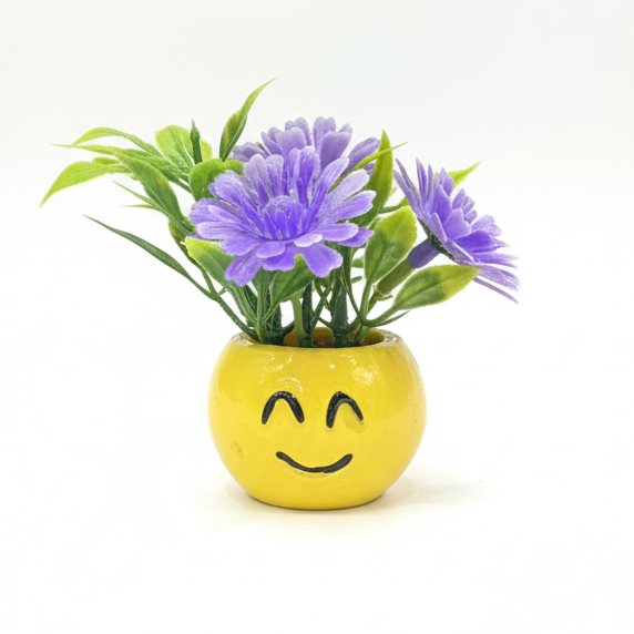 SMILY FLOWER VASE FRIDGE  MAGNET