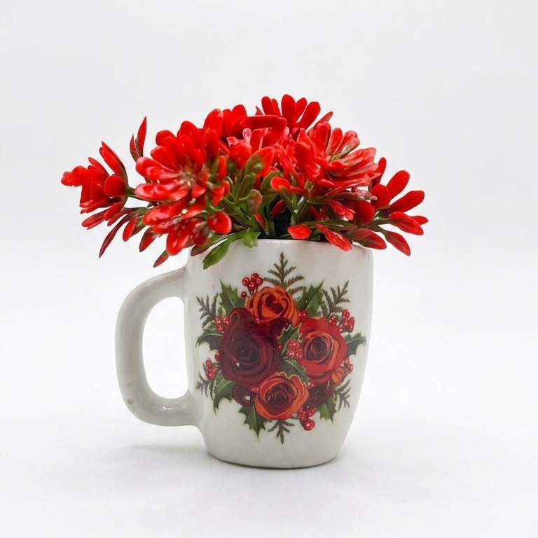 FLOWER VASE CUP MAGNET