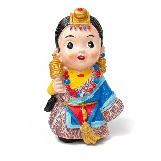 TIBETIAN GIRL FRIDGE MAGNET