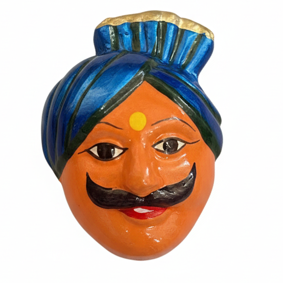 Terracotta Face 01  FRIDGE MAGNET (RANDOM COLOR)