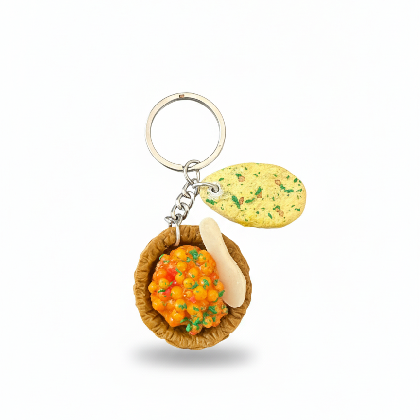 CHOLE KULCHE  FOOD KEYCHAIN