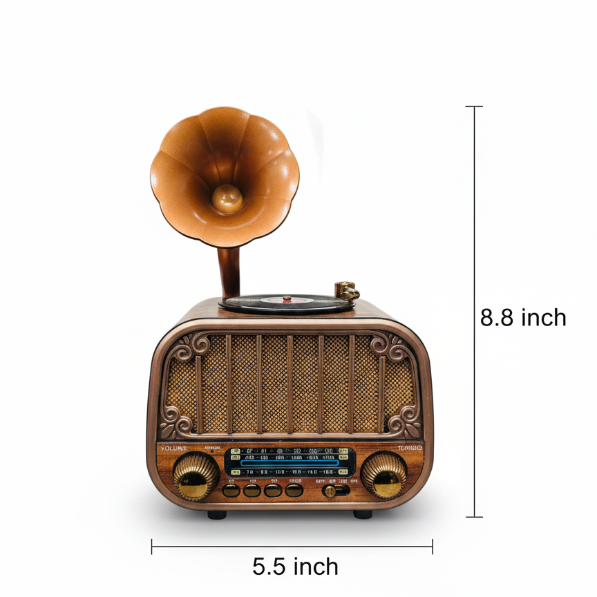Pickitt Market – NostalgoWave Retro BT,Radio Speaker