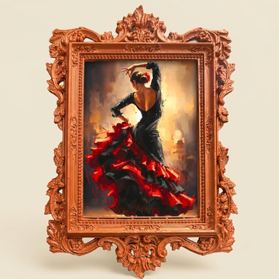 FLAMENCO DANCER  FRIDGE MAGNET  (PREPAID ONLY )