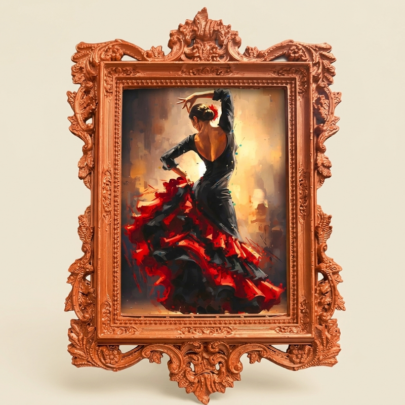 FLAMENCO DANCER  FRIDGE MAGNET  (PREPAID ONLY )