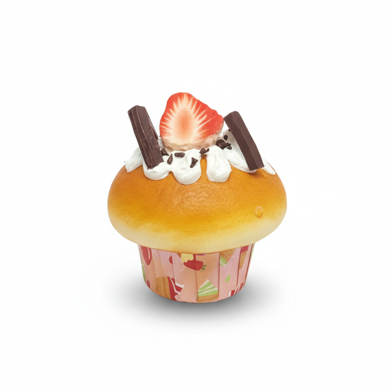 STRAWBERRY MUFFIN FRIDGE  MAGNET