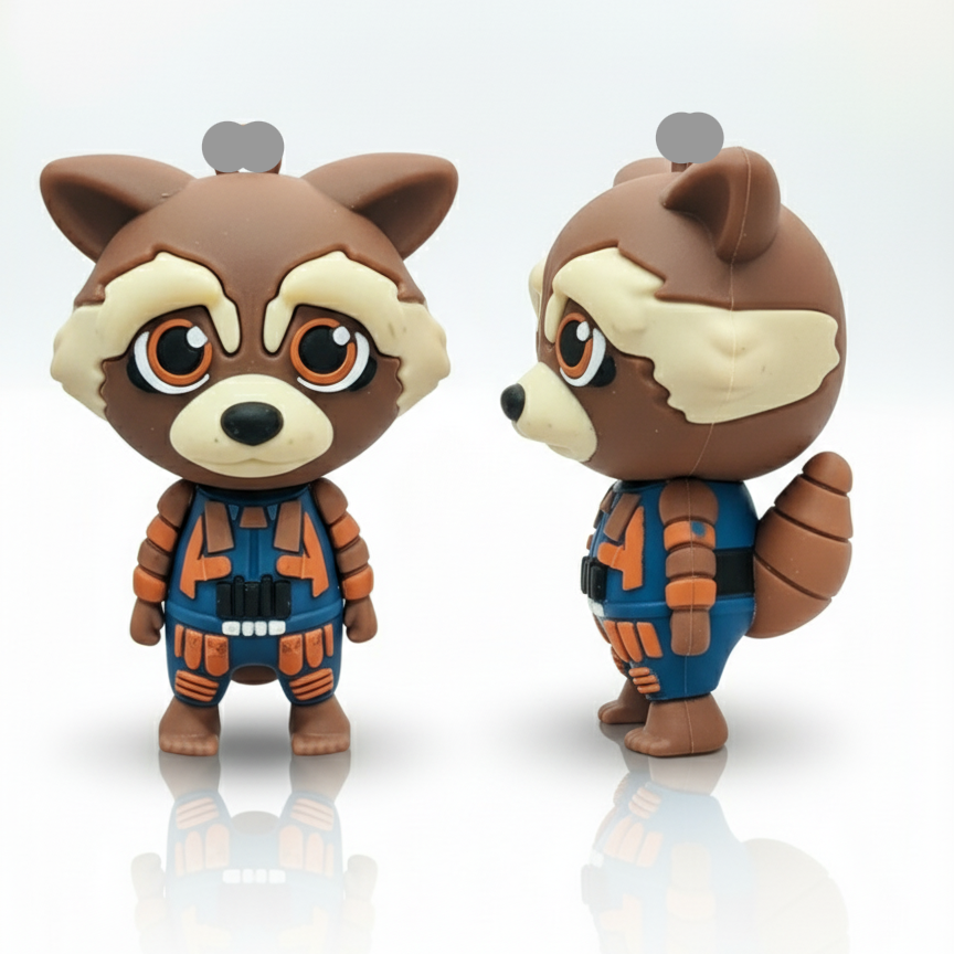 ROCKET FRIDGE MAGNET