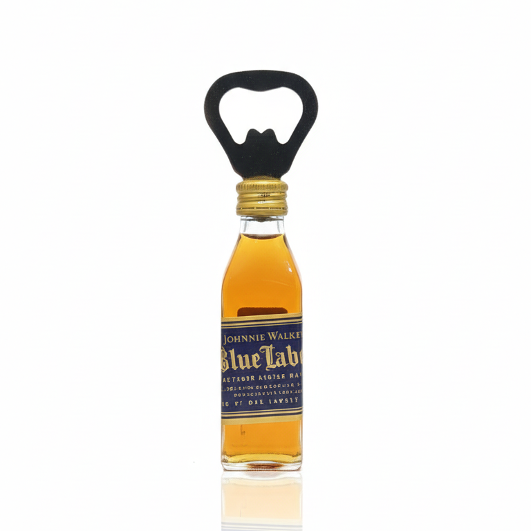 BLUE LABEL BOTTLE OPENER  FRIDGE  MAGNET
