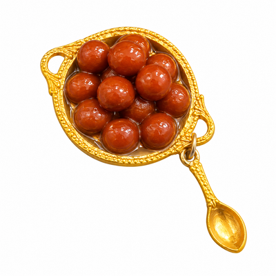 Gulab Jamun Bowl Fridge Magnet