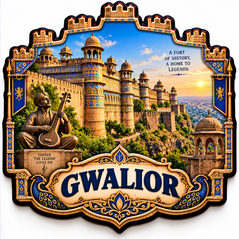 GWALIOR  FRIDGE MAGNET