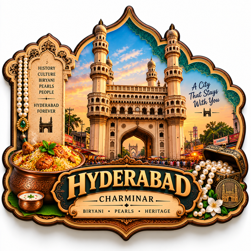 HYDERABAD FRIDGE MAGNET