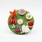 FISH PRAWN PLATE FRIDGE MAGNET