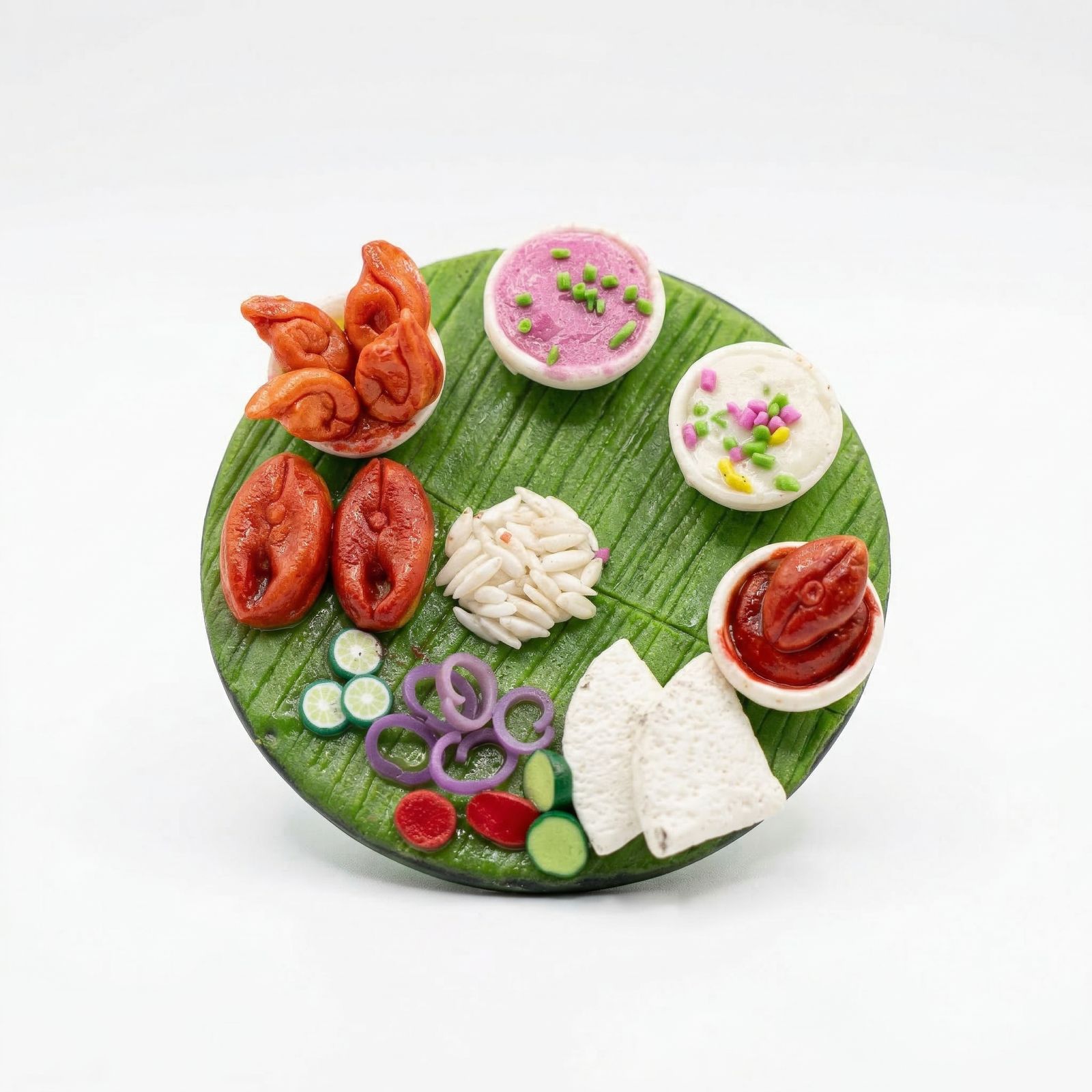 FISH PRAWN PLATE FRIDGE MAGNET