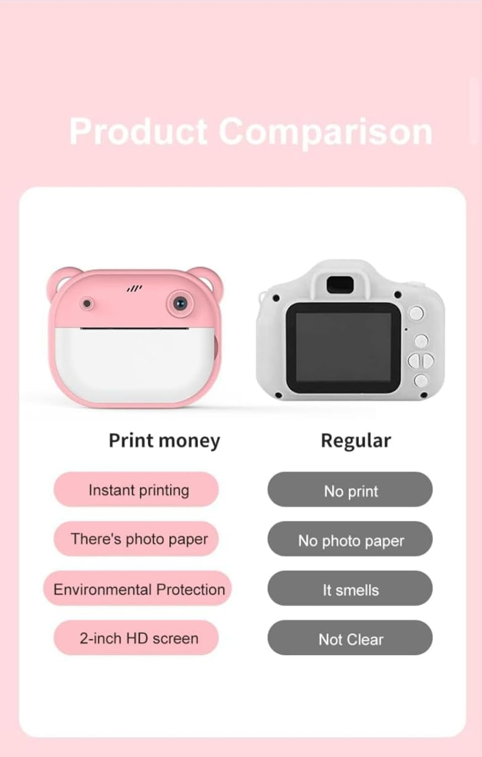 Print Digital Camera- Random Colours