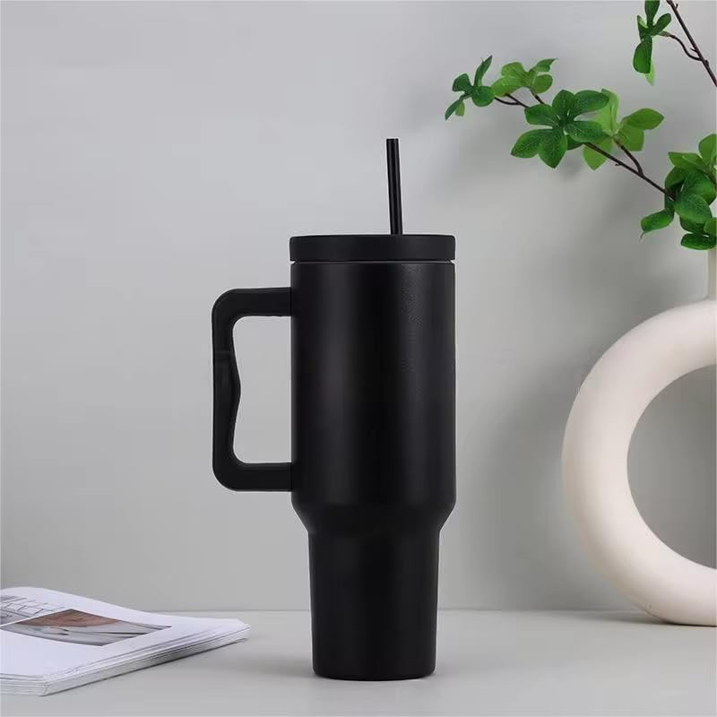 BLACK TUMBLER 1200ML 40 OZ