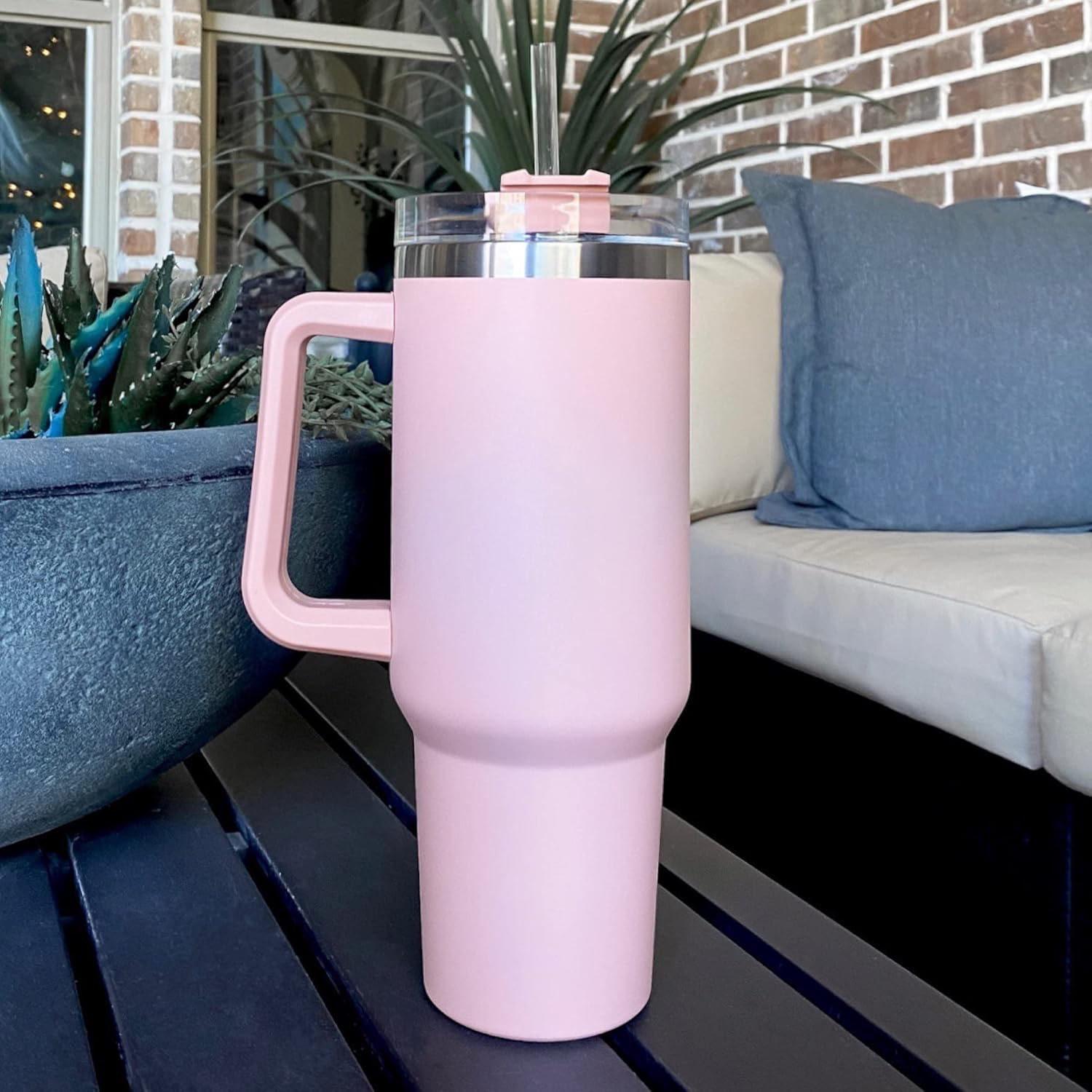 PLANE  BLACK  TUMBLER 1200ML