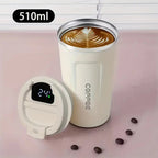 Coffee Mug  (white) Stainless Steel Insulated With Smart Temperature Display