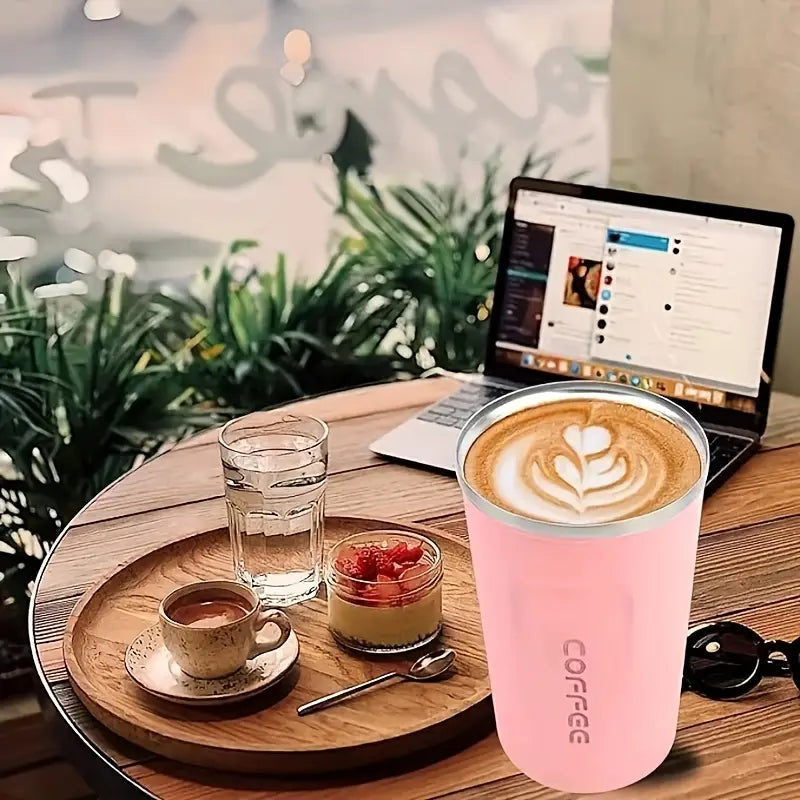 Travel Coffee Mug  (pink ) Stainless steal