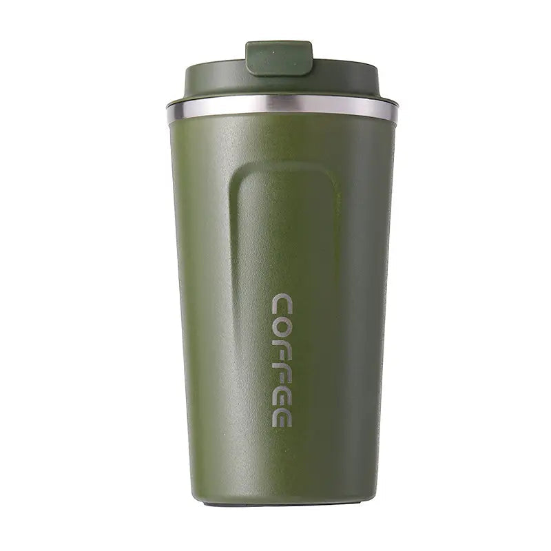 Travel Coffee Mug  (green ) Stainless steal