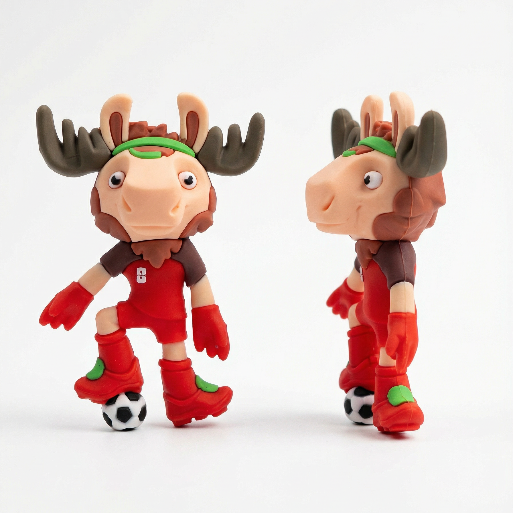 DEER FOOTBALL  FRIDGE MAGNET