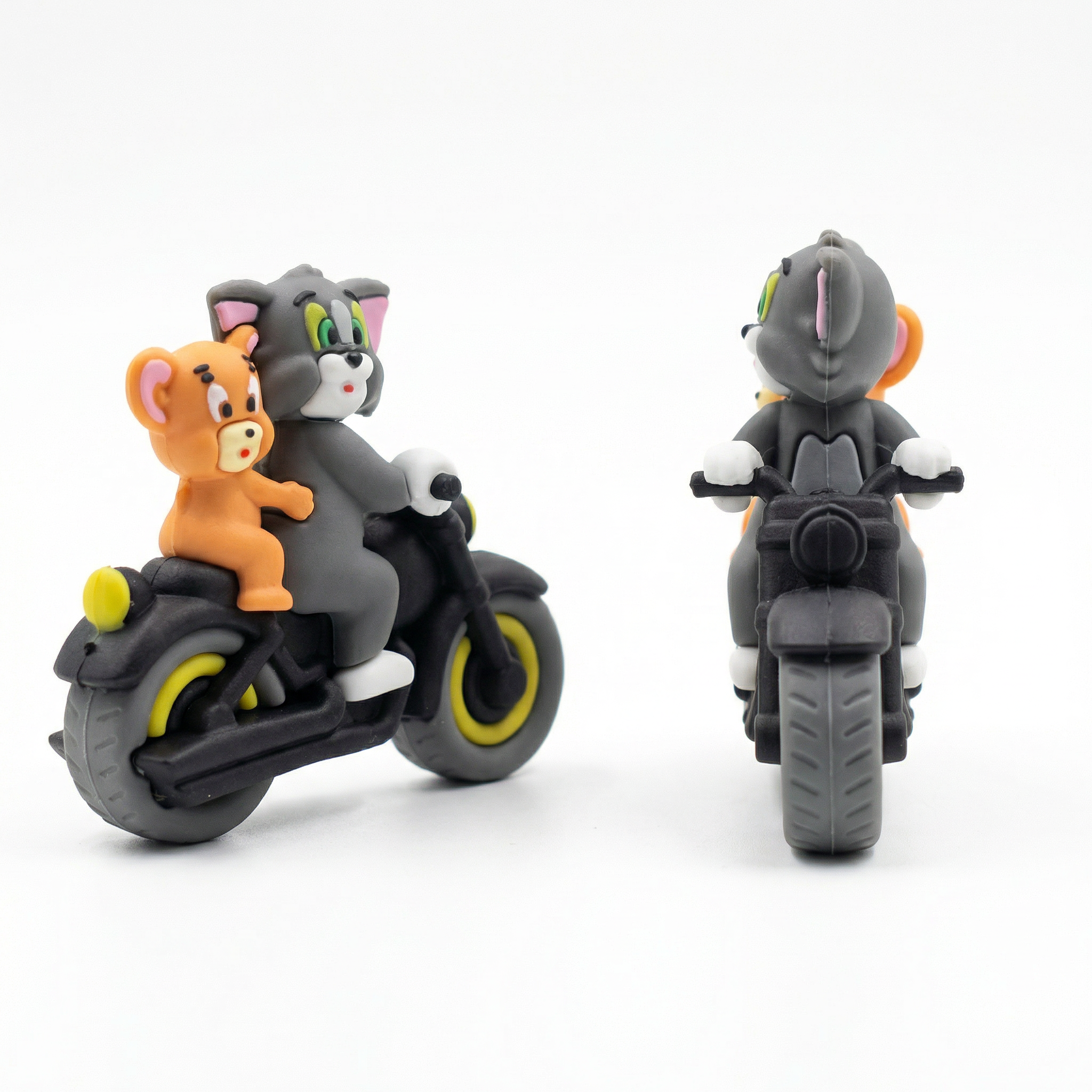 TOM JERRY SCOOTER FRIDGE MAGNET