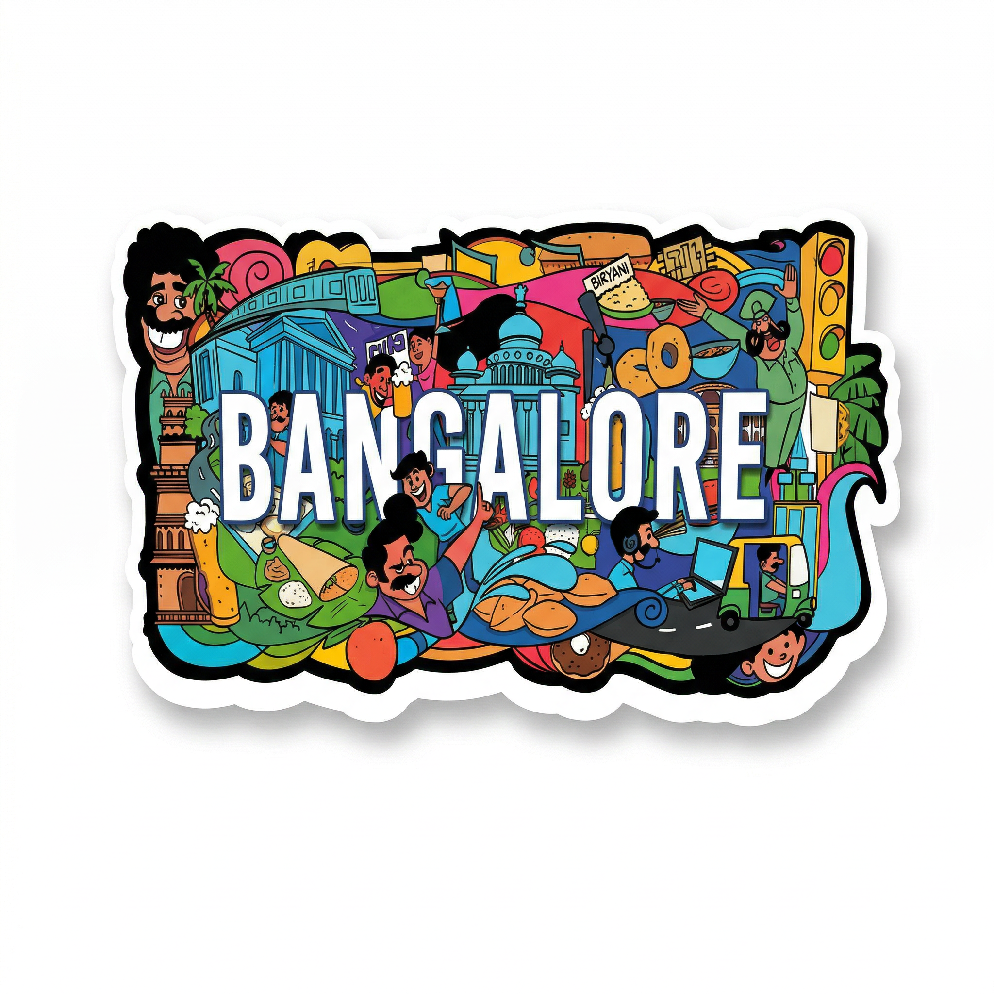 BANGALORE FRIDGE MAGNET