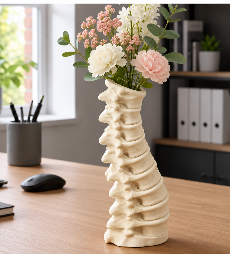 Anatomical Spine Flower Vase