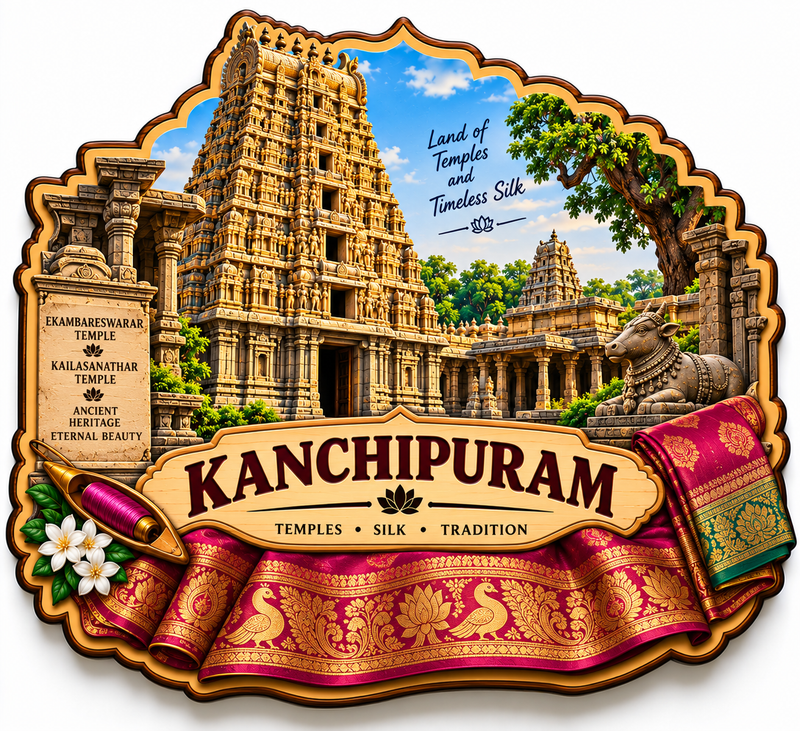 KANCHIPURAM FRIDGE MAGNET