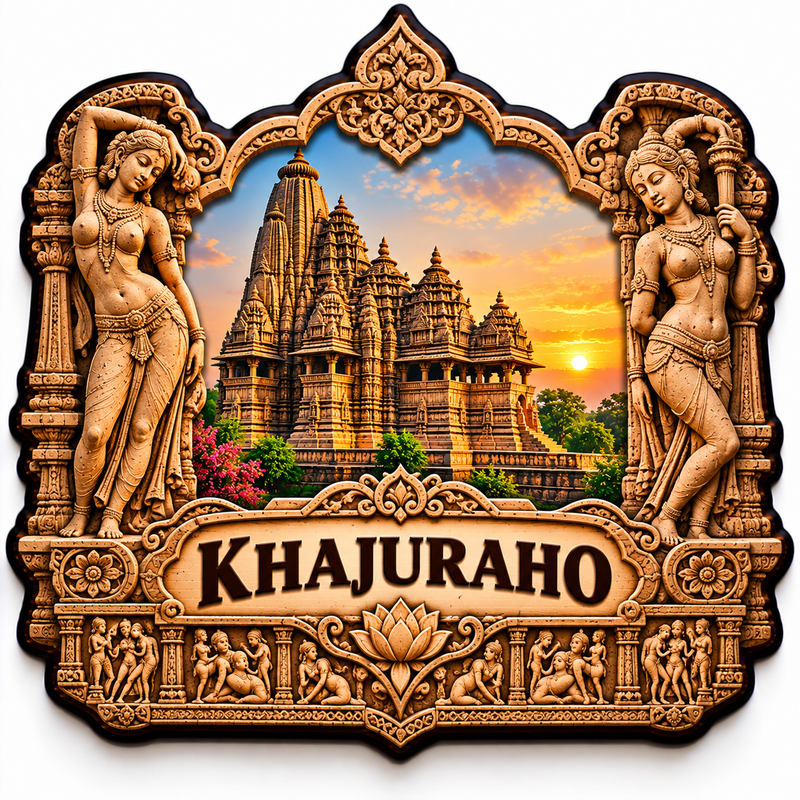 KHAJURAHO  FRIDGE MAGNET