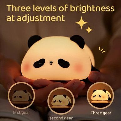 Silicone sleeping panda Lamp