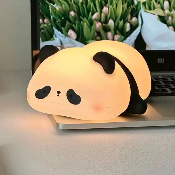 Silicone sleeping panda Lamp
