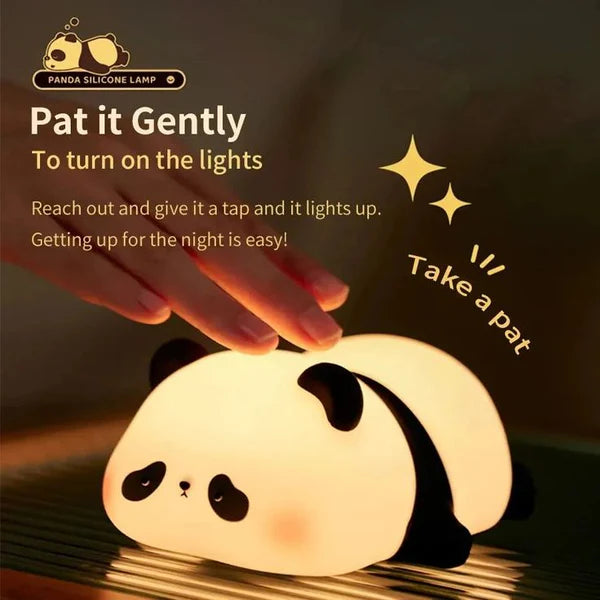Silicone sleeping panda Lamp