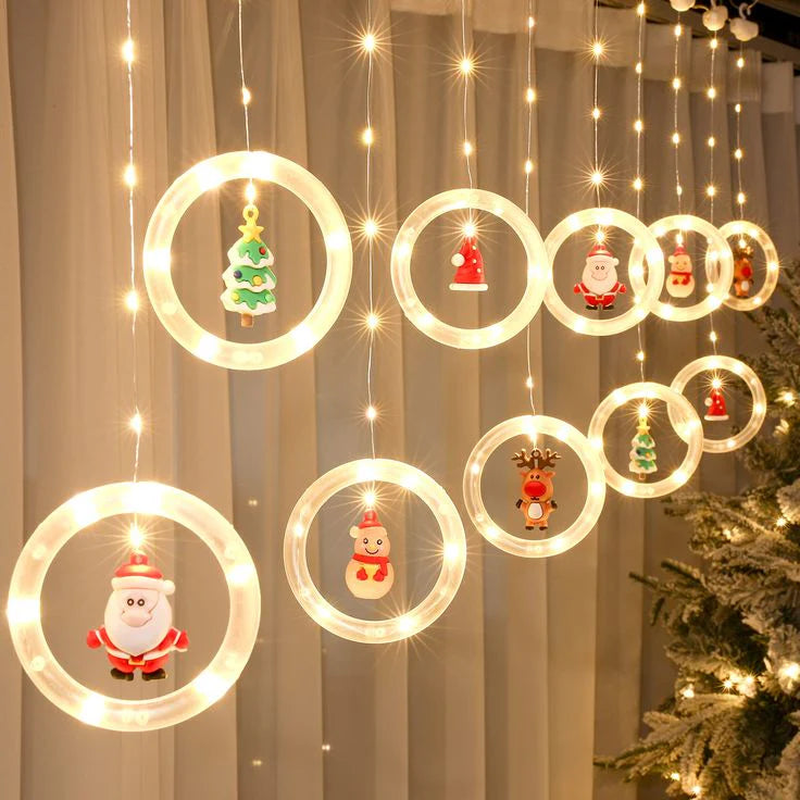 Christmas Ring Decorative Light ( 10 rings lights with toys)