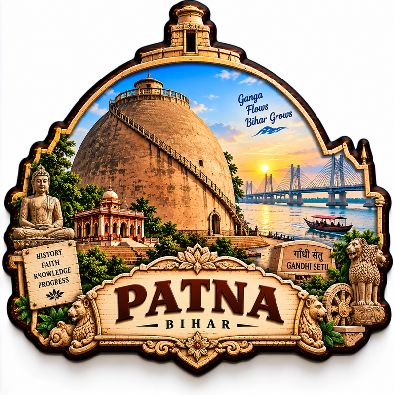PATNA  FRIDGE MAGNET