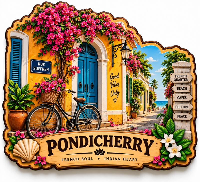 PONDICHERRY  FRIDGE MAGNET