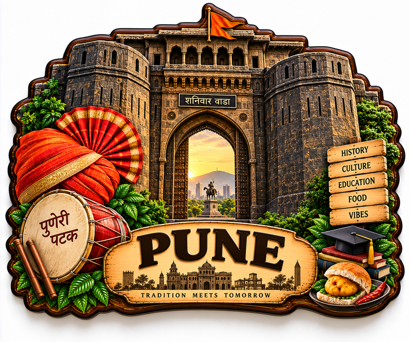 PUNE FRIDGE MAGNET
