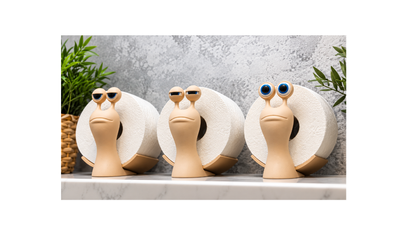 Funny Snail Toilet Paper Holder – Pack of 3
