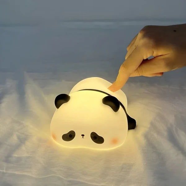 Silicone sleeping panda Lamp