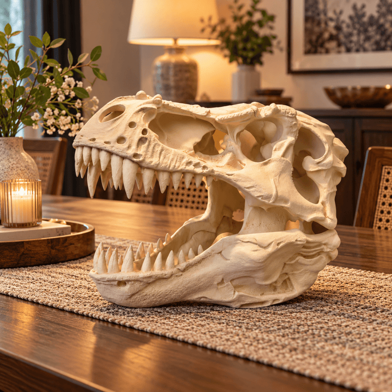 T-Rex Dinosaur Skull Tabletop Décor