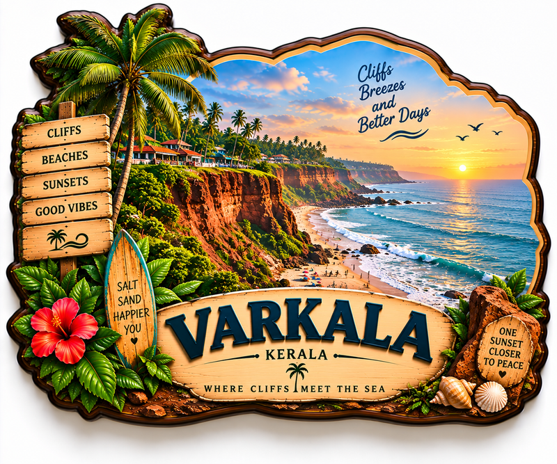 VARKALA FRIDGE MAGNET