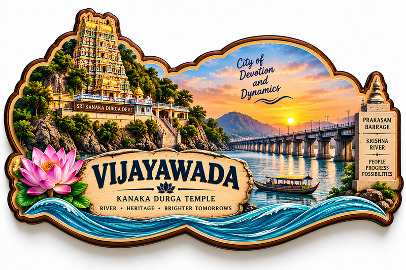 VIJAYAWADA FRIDGE MAGNET