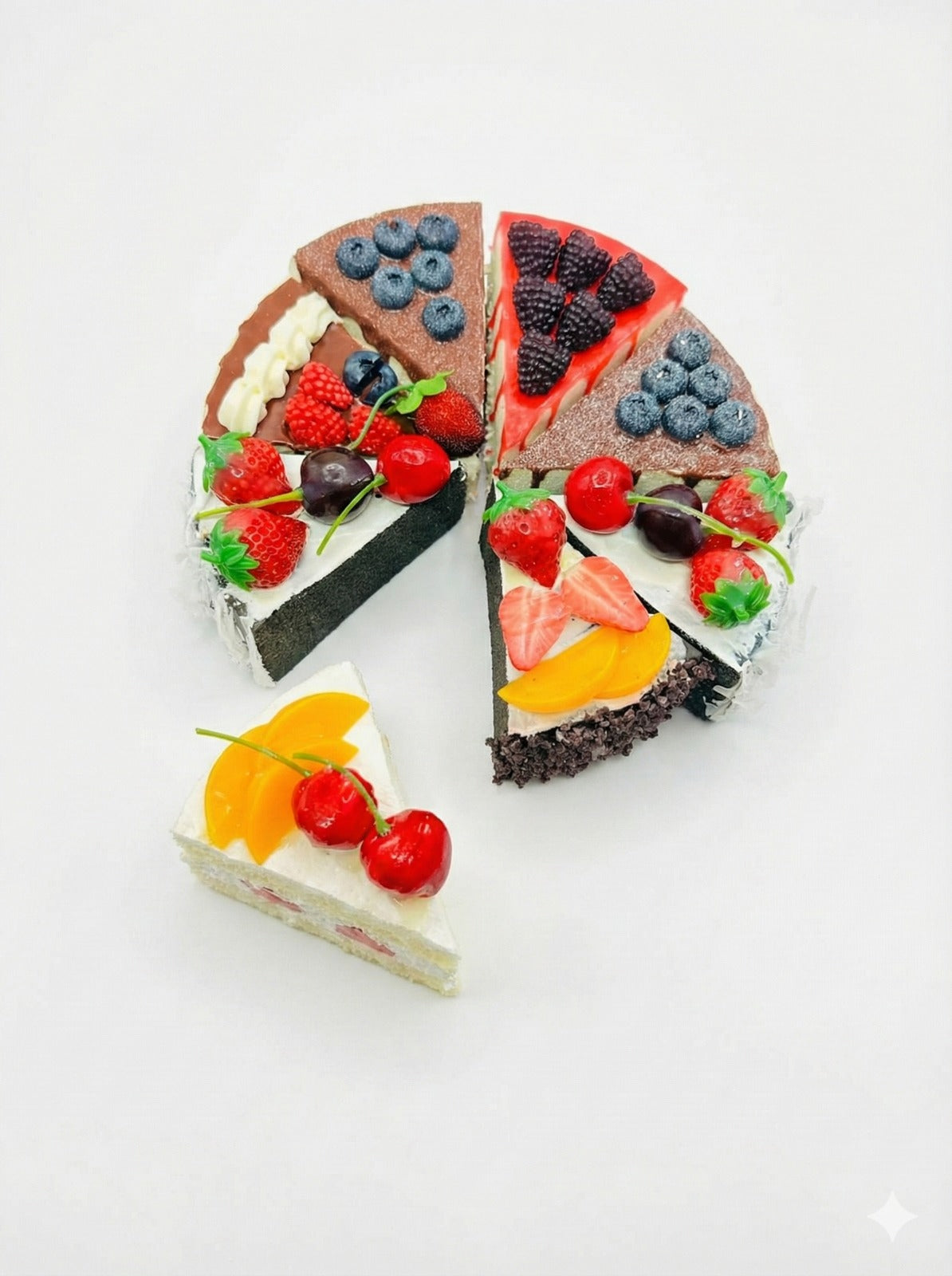 ORANGE CHERRY  PASTRY MAGNET