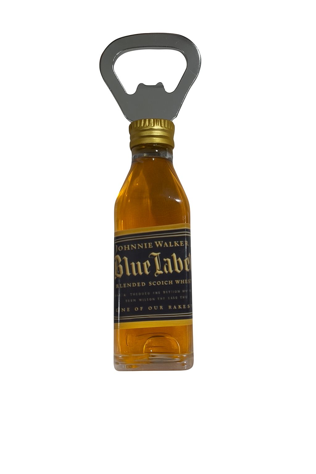 BLUE LABEL BOTTLE OPENER  FRIDGE  MAGNET