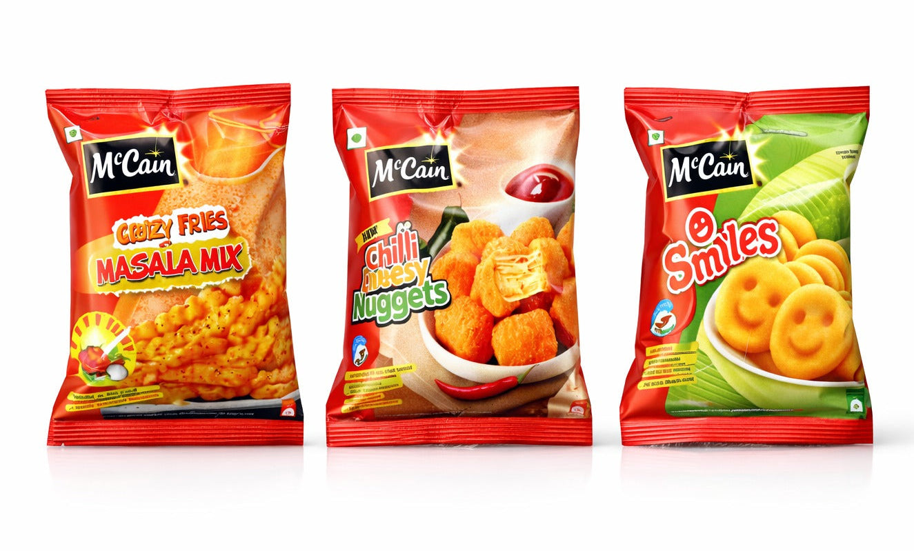 FRY SNACKS FRIDGE MAGNET  (PACK OF 3)